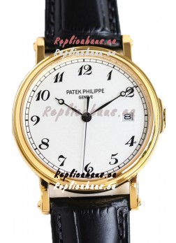 Patek Philippe Calatrava 5153 Yellow Gold 1:1 Mirror Swiss Replica Watch 