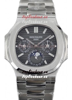 Patek Philippe Nautilus 5740 Perpetual Calendar Stainless Steel Grey Dial Swiss Replica Watch 