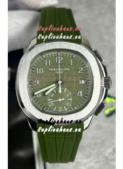 Patek Philippe Aquanaut 5968A Green Dial Chronograph 1:1 Mirror Replica Watch