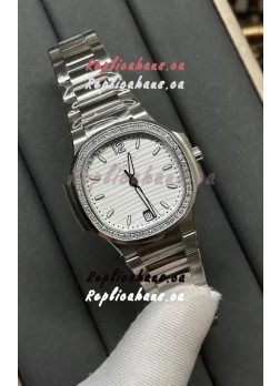 Patek Philippe Nautilus 7118/1A White Dial 1:1 Mirror Swiss Replica Watch in 904L Steel