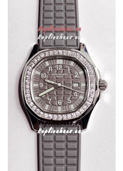 Patek Philippe Super Clone Aquanaut LUCE 5069-001 Quartz in Grey Dial 35MM
