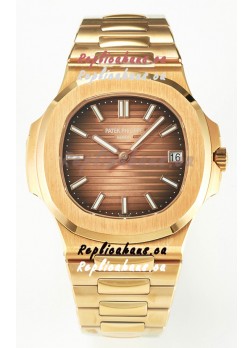 Patek Philippe Super Clone Nautilus 5711/1R-001 in Rose Gold Brown Dial