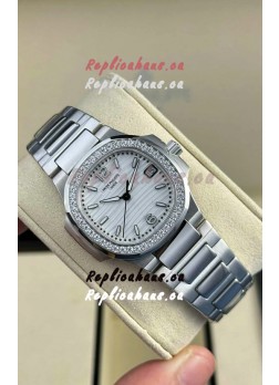 Patek Philippe Nautilus Super Clone 7010 32MM 1:1 Mirror Replica Steel Dial 