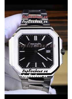 Patek Philippe Cubitus 5821 904L Steel Casing Black Dial Swiss Replica Watch 