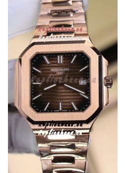 Patek Philippe Cubitus 5821 Rose Gold Brown Dial Swiss Replica Watch