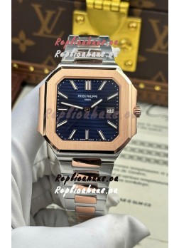 Patek Philippe Cubitus 5821 Two Tone Casing Blue Dial Swiss Replica Watch 