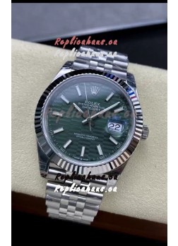 Rolex Datejust Cal.3235 Movement 1:1 Mirror Replica 904L Steel 41MM - Green Fluted Motif Dial