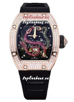 Richard Mille RM26-01 Serpent Dial Rose Gold Plated Watch in Swiss Automatic Movement