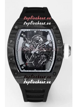 Richard Mille RM055 Black Carbon Casing 1:1 Superclone Genuine Tourbillon Watch 