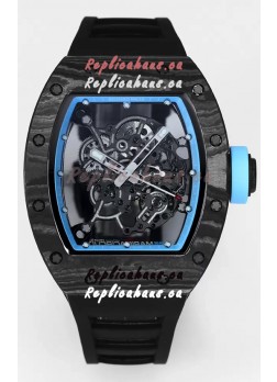 Richard Mille RM055 Black Carbon Casing 1:1 Superclone Genuine Tourbillon Watch 