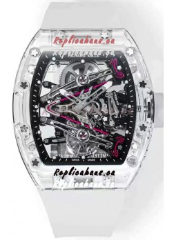 Richard Mille RM38-02 Sapphires Bubba Watson Translucent Rubber Tourbillon Movement 1:1 Mirror Replica