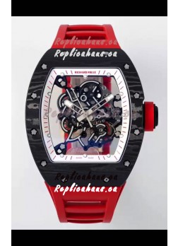 Richard Mille RM055 Black Carbon Casing 1:1 Superclone Genuine Tourbillon Watch 