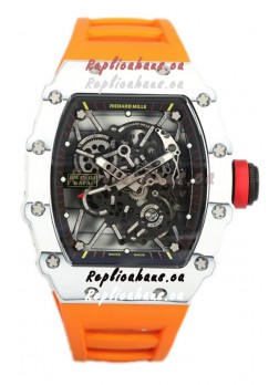 Richard Mille RM35-01 Rafael Nadal Carbon Fiber Casing with Genuine Tourbillon Super Clone Watch