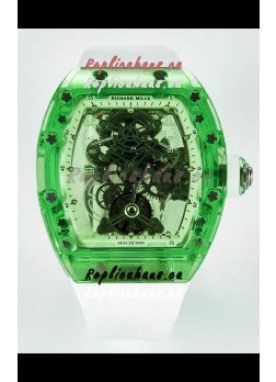 Richard Mille Super Clone 56-01 Transparent Sapphires Casing with Genuine Tourbillon Watch