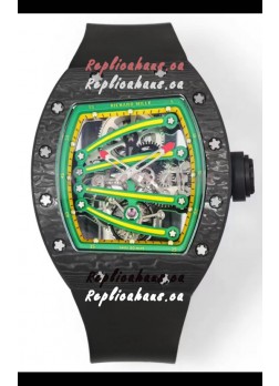 Richard Mille Super Clone RM59-01 Carbon NTPT Case Green Dial Swiss Replica Watch