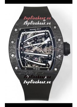 Richard Mille Super Clone RM59-01 Carbon NTPT Case Black Dial Swiss Replica Watch