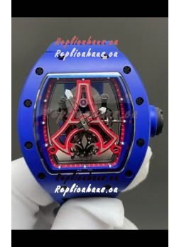 Richard Mille RM52-03 Paris Saint-Germain Tourbillon Blue Ceramic Swiss Replica Watch 
