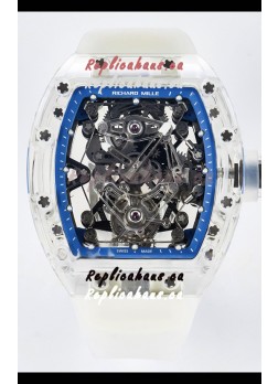 Richard Mille Super Clone 56-01 Transparent Sapphires Casing with Genuine Tourbillon Watch