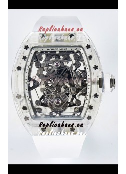 Richard Mille Super Clone 56-01 Transparent Sapphires Casing with Genuine Tourbillon Watch