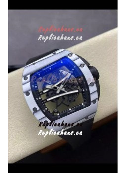 Richard Mille Super Clone RM61-01 Yohan Blake White Quartz NTPT Casing Tourbillon Movement 