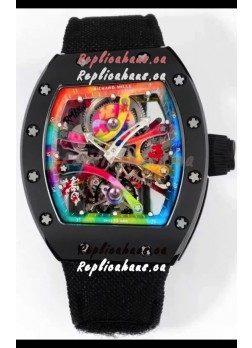 Richard Mille Super Clone RM68-01 Black Ceramic Casing and Strap Tourbillon Swiss Replica