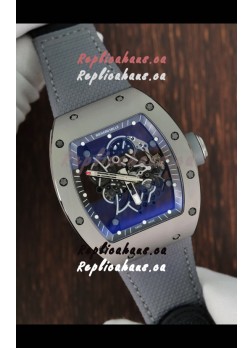 Richard Mille Super Clone RM055 Ceramic/Titanium Grey Casing with Genuine Tourbillon Watch 