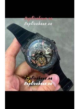 Roger Dubuis Super Clone Excalibur Spider Flying Tourbillon Skeleton Carbon Casing 42MM