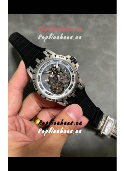 Roger Dubuis Super Clone Excalibur Spider Flying Tourbillon Skeleton Titanium Casing 45MM