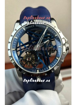 Roger Dubuis Super Clone Excalibur Spider Flying Tourbillon Skeleton Titanium Casing 42MM