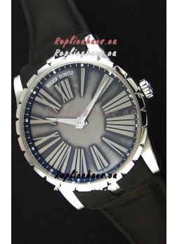 Roger Dubuis Excalibur Steel Case Grey Dial Swiss Replica Watch
