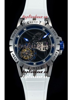 Roger Dubuis Excalibur Spider Flying Tourbillon Skeleton Titanium Casing 1:1 Mirror Swiss Watch
