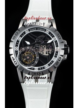 Roger Dubuis Excalibur Spider Flying Tourbillon Skeleton Titanium Casing 1:1 Mirror Swiss Watch
