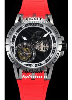 Roger Dubuis Excalibur Spider Flying Tourbillon Skeleton Titanium Casing 1:1 Mirror Swiss Watch