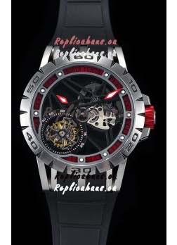 Roger Dubuis Excalibur Spider Flying Tourbillon Skeleton Titanium Casing 1:1 Mirror Swiss Watch
