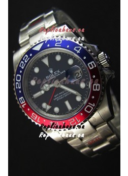 Rolex GMT Masters II 116719BLRO Pepsi Bezel Cal.3186 Movement Swiss Replica - Ultimate 904L Steel Watch