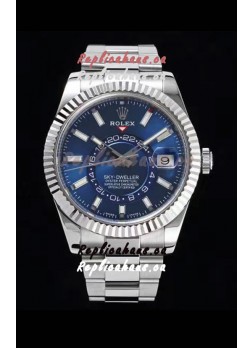 Rolex Sky-Dweller REF# 326934 Blue Dial Watch in 904L Steel Case 1:1 Mirror Replica