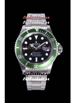 Rolex Submariner 50th Anniversary "Kermit" Swiss Replica Watch 904L Steel Casing