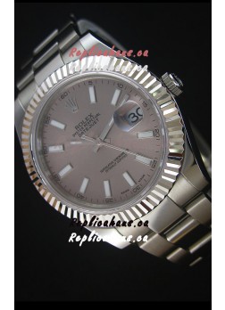 Rolex Datejust Japanese Replica Watch - Grey Dial in 41MM with Oyster Strap