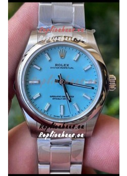 Rolex Oyster Perpetual REF#277200 31MM Swiss Movement Swiss Replica Blue Dial 904L Steel 1:1 Mirror Replica Watch