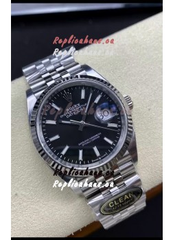 Rolex Datejust Cal.3235 Movement 1:1 Mirror Replica 904L Steel 36MM - Black Dial