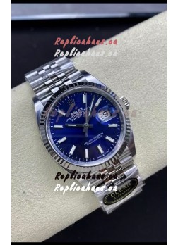 Rolex Datejust Cal.3235 Movement 1:1 Mirror Replica 904L Steel 36MM - Blue Dial