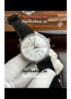 Rolex Cellini Date Ref#50505 Replica 1:1 Mirror 904L Steel White Dial Watch 