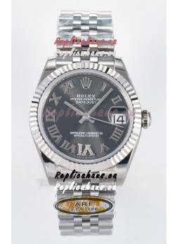 Rolex Super Clone Datejust ETA 2688 Movement 31MM Stainless Steel Case Grey Dial Watch