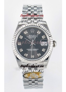 Rolex Super Clone Datejust ETA 2688 Movement 31MM Stainless Steel Case Grey Dial Watch