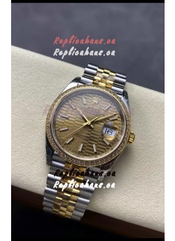Rolex Super Clone Datejust ETA 3235 Movement 36MM Two Tone Yellow Gold Swiss Watch 