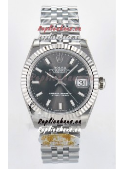 Rolex Super Clone Datejust ETA 2688 Movement 31MM Stainless Steel Case Grey Dial Watch