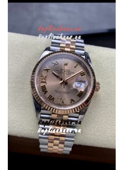 Rolex Datejust 126231-0027 36MM Swiss Replica in 904L Steel in Gold Dial 1:1 Mirror Replica