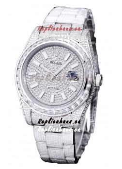 Rolex Datejust 41MM Swiss Replica - Iced Out Edition in Diamonds Dial 