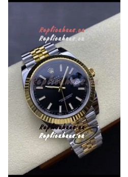 Rolex Datejust M126333 41MM ETA3235 72 Hours Power Black Dial Jubilee 1:1 Mirror Replica Yellow Gold 904L Steel