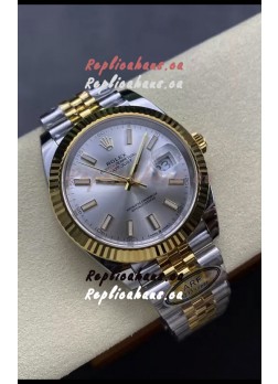 Rolex Datejust M126333 41MM ETA3235 72 Hours Power Steel Dial Jubilee 1:1 Mirror Replica Yellow Gold 904L Steel